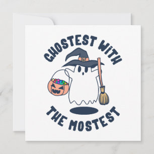 Ghostest Funny Spooky Witch Invitation