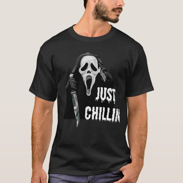 ghostface just chillin T-Shirt (Front)