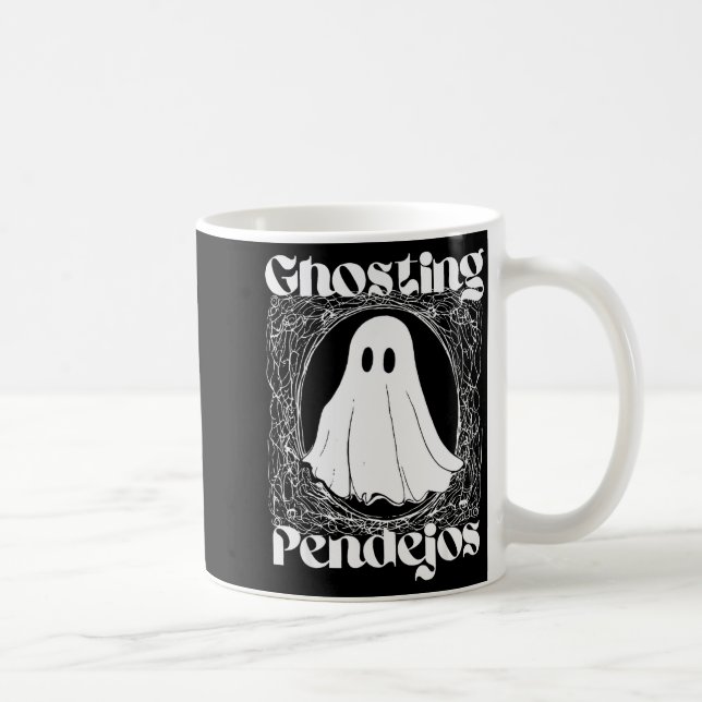 Ghosting Pendejos Funny Mexican Ghost Halloween Hi Coffee Mug (Right)