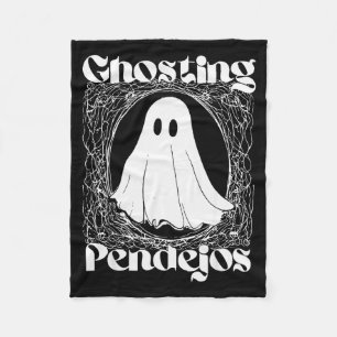 Ghosting Pendejos Funny Mexican Ghost Halloween Hi Fleece Blanket