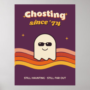 Ghosting Since '74 Retro Halloween Wall Art
