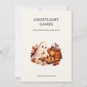 Ghostlight Games Halloween Board Game Night Invitation