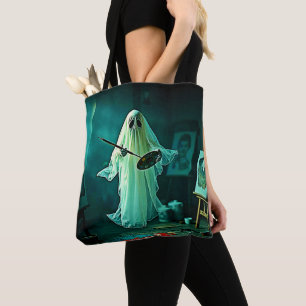 Ghostly Artist's Studio Design Tote Bag