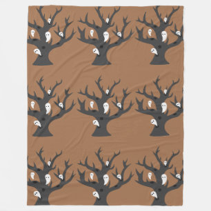 Ghostly Branches Fleece Blanket