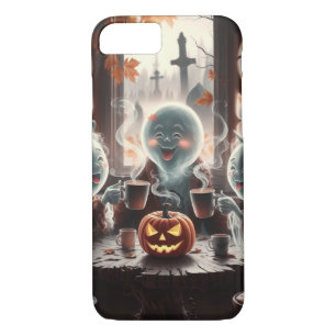 Ghostly Coffee Break Halloween Case-Mate iPhone Case