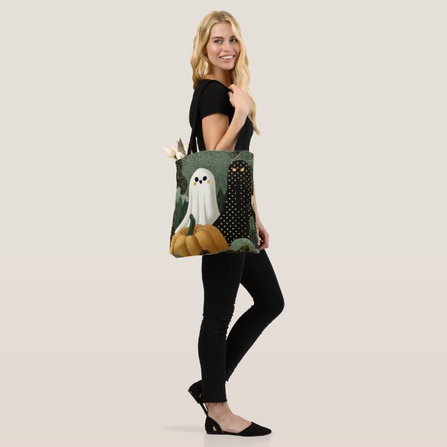 Ghostly Friends Tote Bag (On Model)