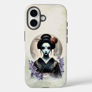 Ghostly Geisha Spirit Dark Japanese Aesthetic iPhone 16 Case