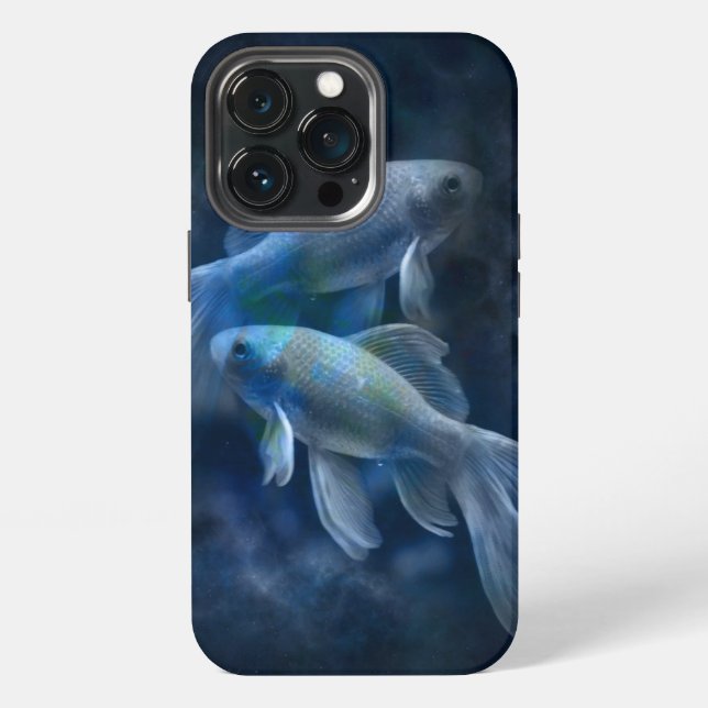 Ghostly Goldfish iPhone Case (Back)