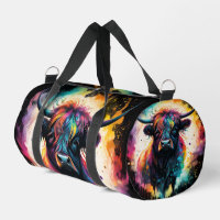 Ghostly Grace: Spectral Holographic Highland Cow,