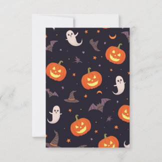 Ghostly Greetings: Bewitched Stationery Set Thank You Card