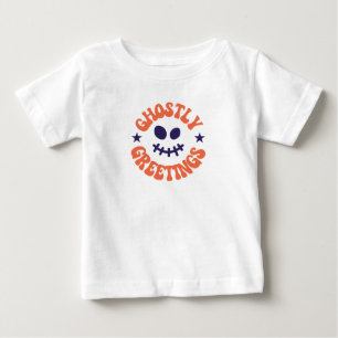 ghostly greetings,halloween baby T-Shirt