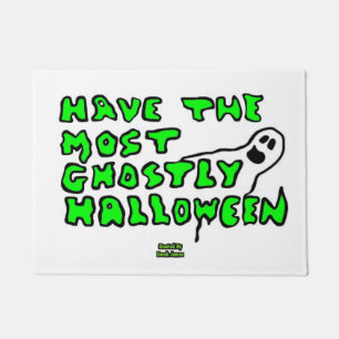 Ghostly Halloween Doormat