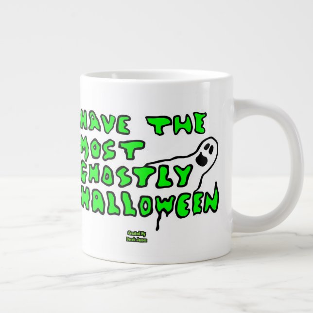 Ghostly Halloween Jumbo Mug (Right)