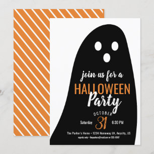 Ghostly Halloween Party Invitation