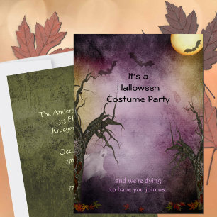 Ghostly Halloween Party Invitation