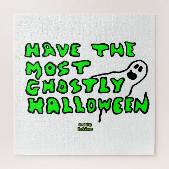 Ghostly Halloween Puzzle 20" X 20" (Vertical)