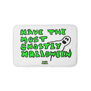 Ghostly Halloween Small Bath Mat