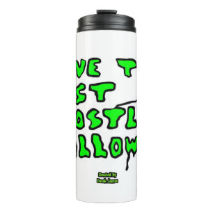 Ghostly Halloween Thermal Tumbler