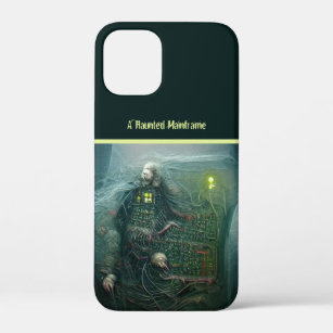 Ghostly Haunted Mainframe Sci-Fi Horror iPhone 12 Mini Case