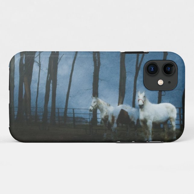 Ghostly Horses at Midnight Case-Mate iPhone Case (Back (Horizontal))
