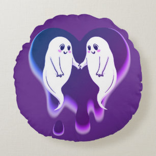 Ghostly Love Round Pillow