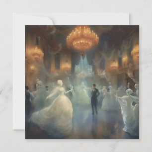 Ghostly Masquerade Ball: Spectral Enchantment Invitation