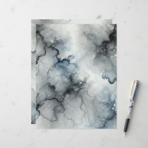 Ghostly Mist Halloween Alcohol Ink Scrapbook