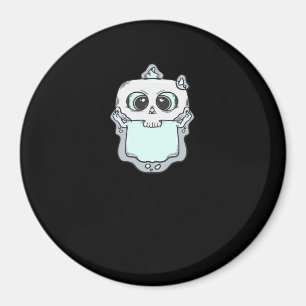Ghostly Peekaboo Magnet