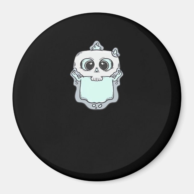 Ghostly Peekaboo Magnet (Front)