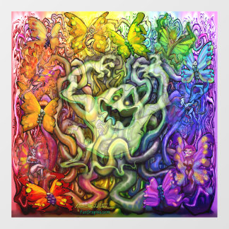 Ghostly Rainbow Magic Window Cling