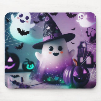 Ghostly scary mouse pad