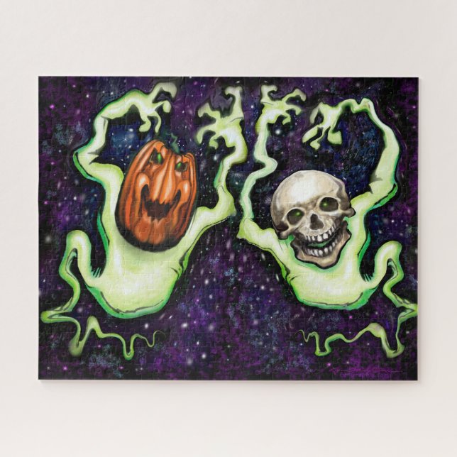 Ghostly Skull Jigsaw Puzzle (Horizontal)
