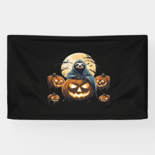 Ghostly Sloth's Midnight Haunt Classic T-Shirt Banner