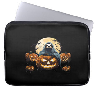 Ghostly Sloth's Midnight Haunt Classic T-Shirt Laptop Sleeve