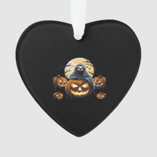 Ghostly Sloth's Midnight Haunt Classic T-Shirt Ornament