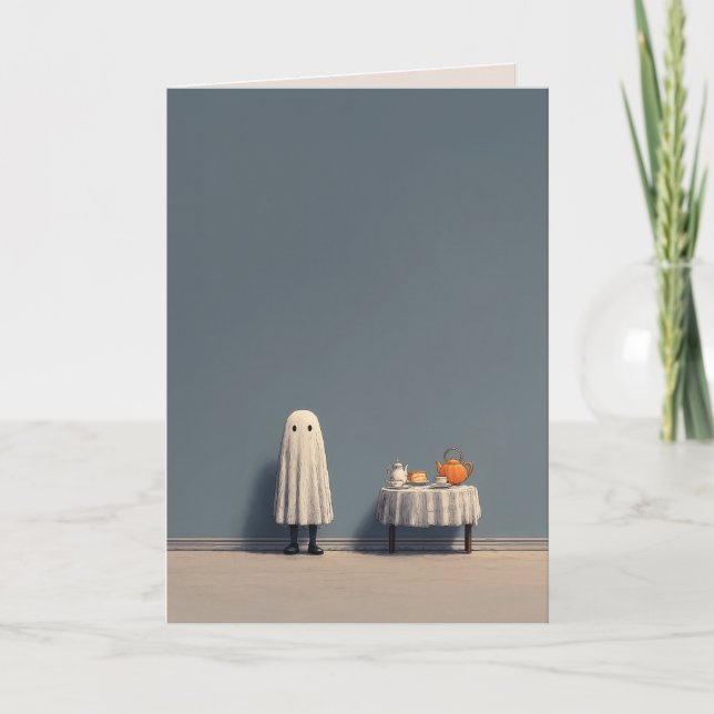 Ghostly Tea Party Vibes Invitation (Front)