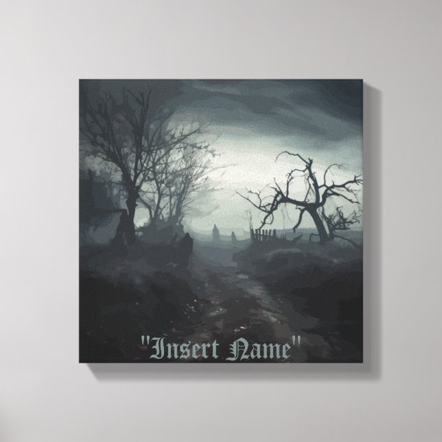 Ghostly Trail Canvas Print (Front)