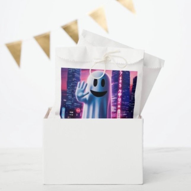 Ghostly Wave & Urban Lights Favour Bag (Favor Bag Dimensions: 5.75”x8” sold in sets of 50. )