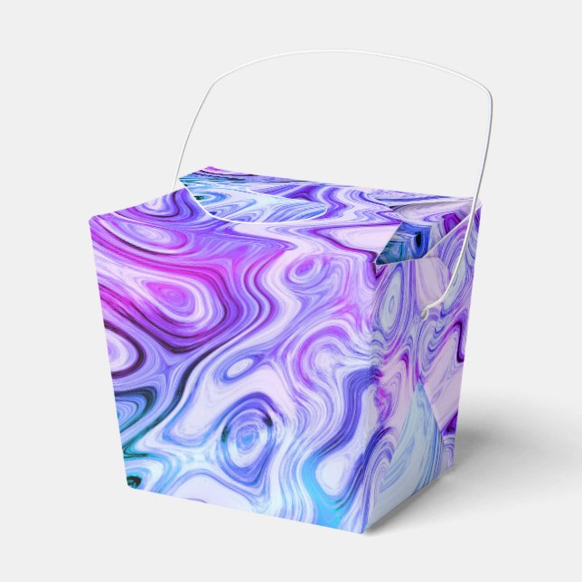 ghostly whisper, marbled pastel : favor box (Front Side)