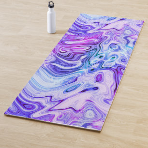 ghostly whisper, marbled pastel : yoga mat