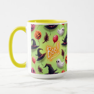 Ghosts and Balloons, Halloween, by Natasha Us   Mug