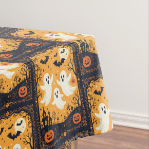 Ghosts and Bats Kids Halloween Tablecloth