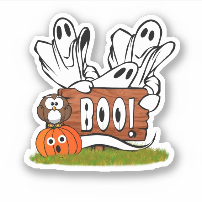 Ghosts and Friends Halloween (Front)