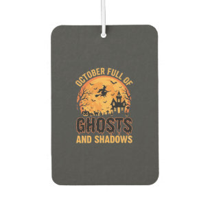 Ghosts and Shadows Halloween Moon Design Air Freshener