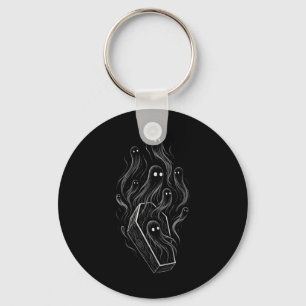 Ghosts Coffin Creepy Horror Grunge Alt Alternative Keychain