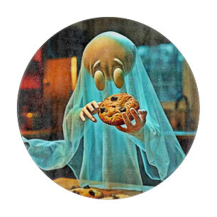 Ghost's Craving for Cookies Cutting Board
