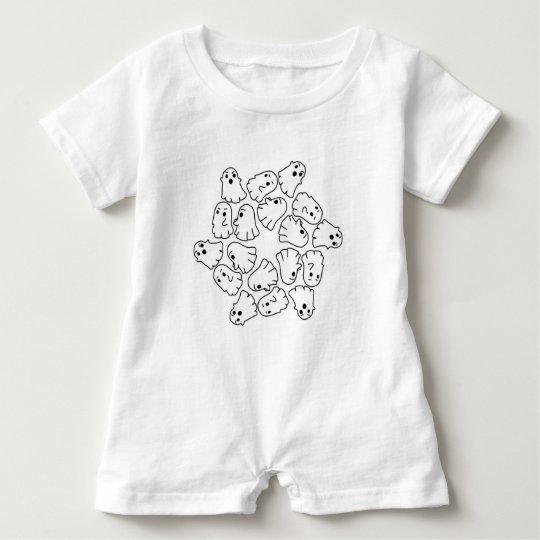 ghosts cute Halloween ghost Baby Romper