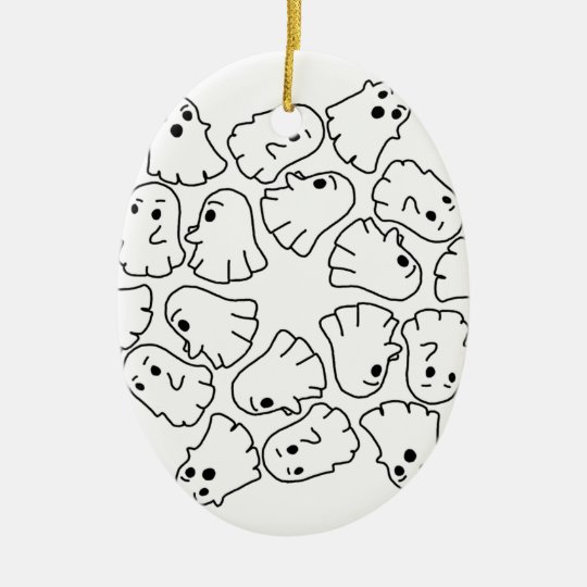 ghosts cute Halloween ghost Ceramic Ornament