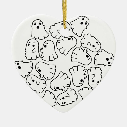 ghosts cute Halloween ghost Ceramic Ornament