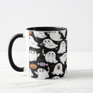 Ghosts Everywhere Spooky Fun Halloween Mug